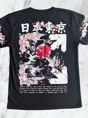 Unisex Pink Floral Tee